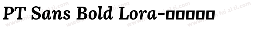 PT Sans Bold Lora字体转换